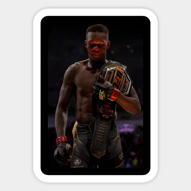 Israel Adesanya AKA The Last Airbender - UFC Champion Sticker by Fit-Flex